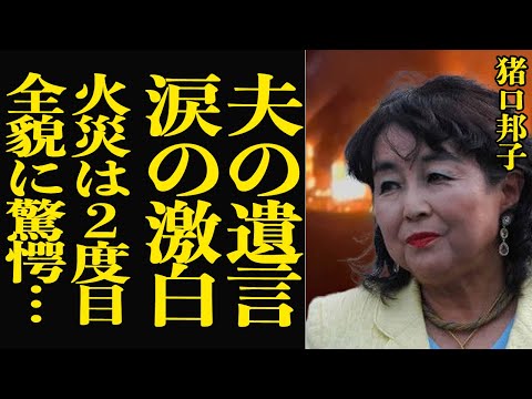 『せっかく生き延びたのにね』猪口邦子の夫と長女が火に飲まれ…残った遺言の内容に驚愕！これで実は2度目…夫が体験した1度目の大火の全貌に涙がとまらない【芸能】