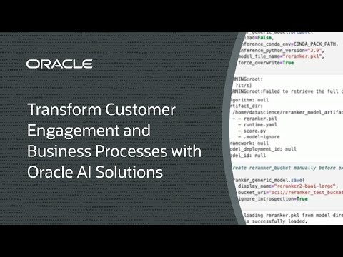 Transform Customer Engagement and Business Processes with Oracle AI Solutions