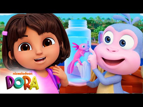 Dora & Boots Help Baby Axolotl Get Home! 💗 BRAND NEW SCENE | Dora & Friends