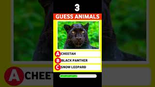 Guess The Animals 🐯 | top 5 animals | #quiz #1million #shorts #football