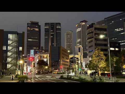 4K Walking Tour  Nagoya, Japan - Evening Relaxing Walk 2024 HDR