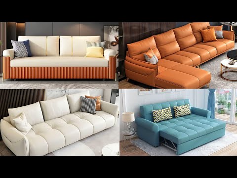 Living Room Sofa Set Design | Wooden Sofa  Space Save U Shape Sofa Cum Bed Corner Sofa L Shape Sofa