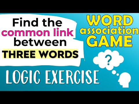 FUN WORD GAME - Find the common link between 3 words - Brain training exercise - Logic test