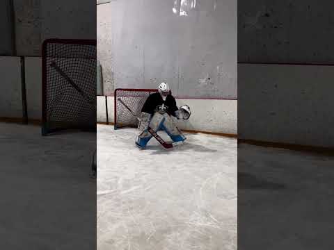 Great 2 Shot Drill for Goalies To Work On Overlap Situations @Stopitgoaltending #goalietraining