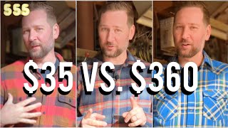 $35 vs $360 Flannel: What's the Difference? Featuring Iron Heart, Filson, and Goodfellow | 555 Gear