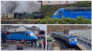 Midland Pullman HST in storm-hit Devon - Dawlish & Paignton