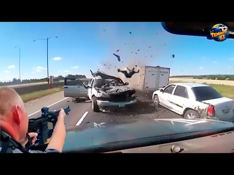 Most TERRIFYING High Speed ​​Police Chases Caught on Dash Cam, You Better Not Run From The Police-14