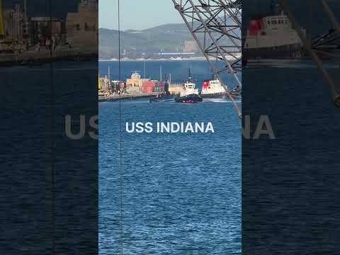 USS INDIANA arrives at Gibraltar 18 Jan 2025