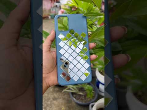 Unique mobile cover painting #reuseoldmobilecover #youtubepartner #shorts