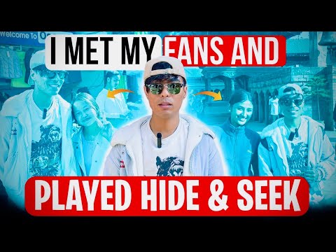 I met my FANS and played HIDE and SEEK ❤️