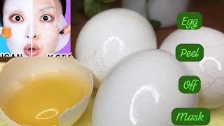 #korean Egg white peel off mask#Remove blackheads#facebritning#youtube