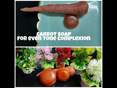 Skin Whitening Carrot Soap Recipe | Homemade Carrot Soap for Acne, Pimple and Dark Spots