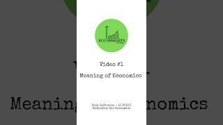 MEANING OF ECONOMICS|| By Jyoti Madan  #EcoInsights #economics #youtubeshorts #shorts #youtube