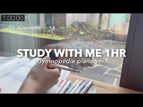 GYMNOPEDIE music ver STUDY WITH ME at JEJU ISLAND SUMMER HOUSE 🎶