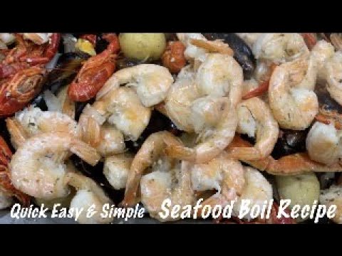 Quick Easy & Simple Seafood Boil Recipe | step by step | How to cook a low country boil