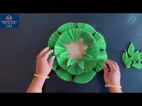 Paper craft for home decoration, unique wall hanging, paper flower wall hanging, hand craft