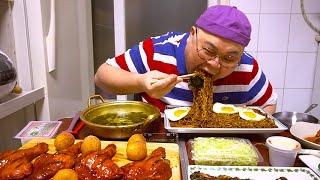 It's Korean New Year's holiday!! But..[Black bean Ramen,Spicy Chicken Drumsticks] Mukbang Eatingshow