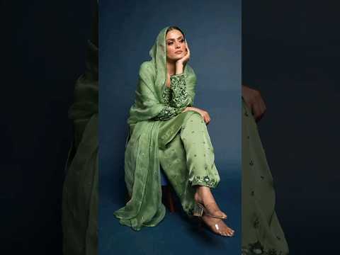 new handwork punjabi suit design/party wear green colour suit #ethnicsuits #indiansuits#desioutfits