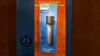 Philips ABS 17.1cms LED Rechargeable Flashlight / Torch – 400Lumens, 150m Range, 2000mAh SFL1181/56