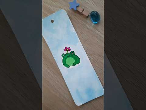 Cute Bookmark🐸 #cute #cuteart #cuteartwork #cutefrog #frogart  #frogdrawing #bookmark #cutebookmark