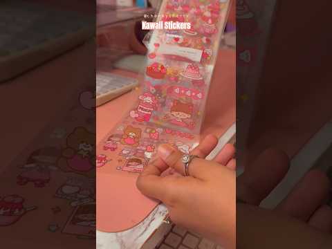 Kawaii Stickers from meesho 🤍‎♡₊˚ 🦢・₊✧  #fypシ #unboxing #cutefinds #aestheticindian #kawaii aii