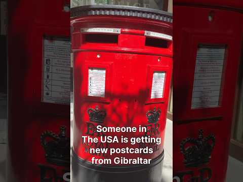 Gibraltar Post Office and How it Looks to Send Post Cards to The USA