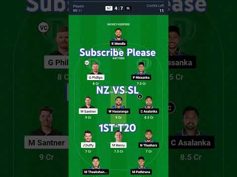 NZ vs SL Dream11 Prediction, New Zealand vs Sri Lanka Dream11 Team, NZ vs SL T20 Dream11 Prediction