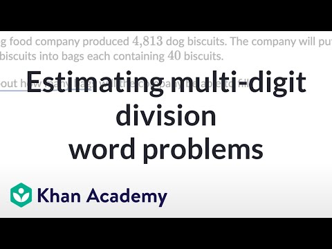 Estimating multi-digit division word problems | Grade 5 (TX TEKS) | Khan Academy