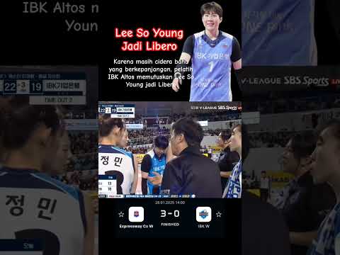 Lee So Young Jadi Libero saat IBK Altos vs Hi-Pass Pada 28 Jan 2025