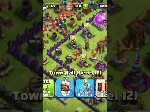 I upgraded my town hall!! #clashofclans #shortvideo #shorts #short #RubbleRumble