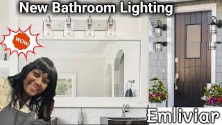 ✨DIY HOME DECOR✨Bathroom Lighting✨How to INSTALL Vanity LIGHTS ft Emliviar #howto #bathroom