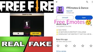 FFEmotes & Dance app real or fake | free emotes | Garena free fire | Tech Lover DK