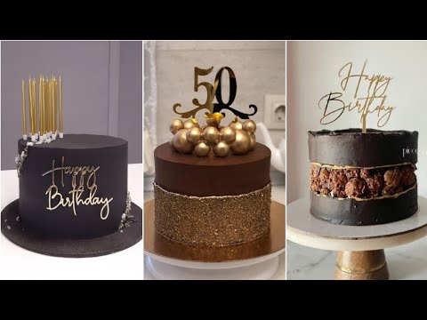 Beautiful chocolate cake ideas/Simple chocolate birthday cake ideas