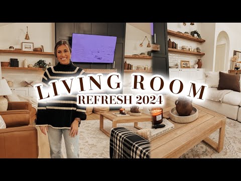 LIVING ROOM REFRESH FOR THE NEW YEAR | LIVING ROOM DECOR IDEAS + SHELF STYLING