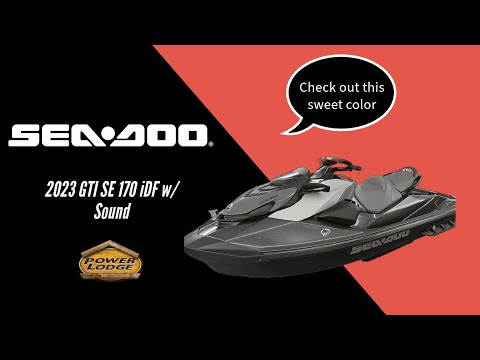 2023 Sea-Doo GTI SE 170 iDF w/Sound --- in Coral Blast/Eclipse Black