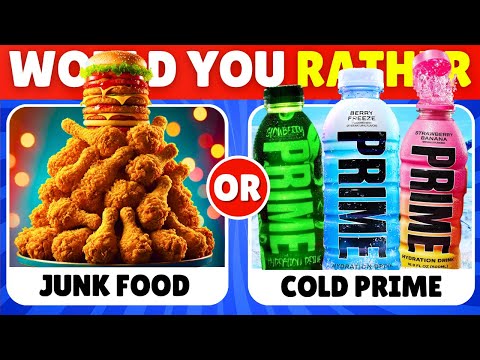 Would You Rather Food Edition and Drinks 🍔🍗🥤