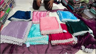 Chickpet Bangalore wholesale fancy designer sarees||Single saree courier available