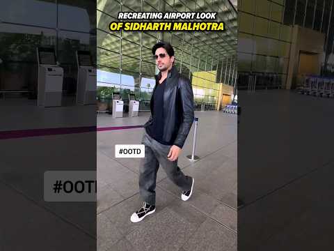 Recreating Sidharth Malhotra's Airport Look From Myntra 🤩 ✈️ #sidharthmalhotra #airportlook #shorts