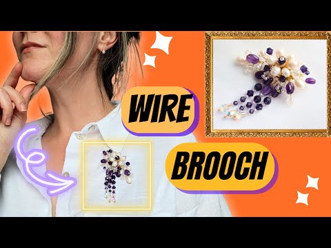 How To Make Wire Brooch - Wire Jewelry Idea For Beginners