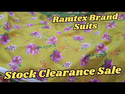 Ramtex के Branded Cotton Suits की Special Stock Clearance Sale | सिंगल भी मिलेगा | Cia Collection