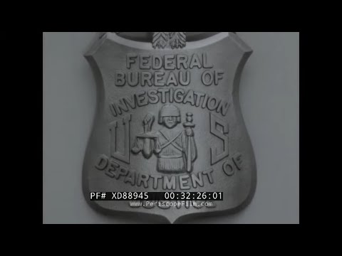 1960s FBI OFFICES   WOMEN AT FEDERAL BUREAU OF INVESTIGATION   (SILENT FOOTAGE) XD88945