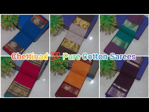 Chettinad 💯 Pure Cotton Sarees 💫 what'sapp-8072957889 #mksfashion #handloom #saree