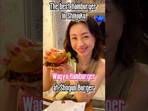 A Japanese lady shares the best Wagyu Hamburger in Shinjuku Kabukicho, Shogun Burger