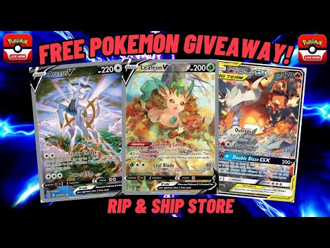 🔴Live - Free Pokémon Card Giveaways & Rip & Ship Store!