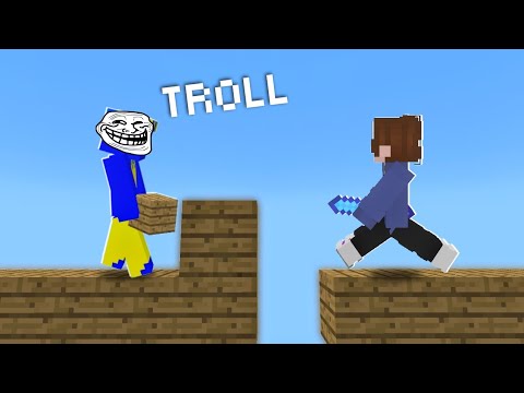 Trolleando a Jugadores en Skywars de Cubecraft !!