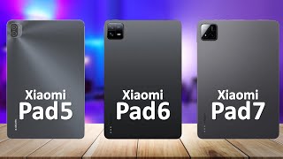 Xiaomi Pad 7 VS Xiaomi Pad 6 VS Xiaomi Pad 5