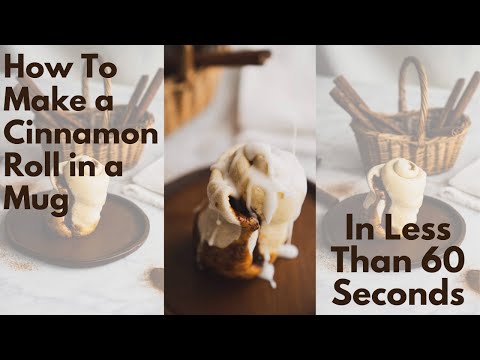 How To Make Cinnamon Roll in a Mug in 60 Seconds