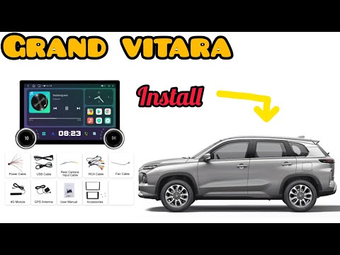 Grand Vitara ➰Daimond 2k stero install 🚘  Zero wire cutting contact 9899437588 best price #youtube