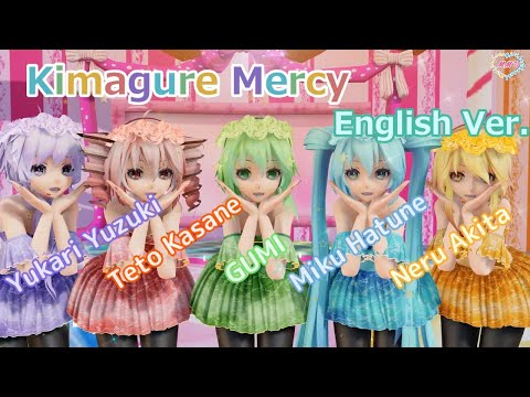 【MMD】Kimagure Mercy TDA Miku Neru Teto Gumi Yukari (English Ver.)