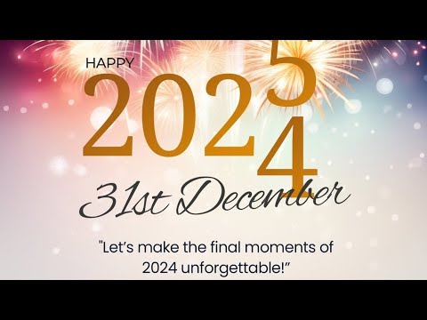 Let's make the final moments of 2024 unforgettable!!!